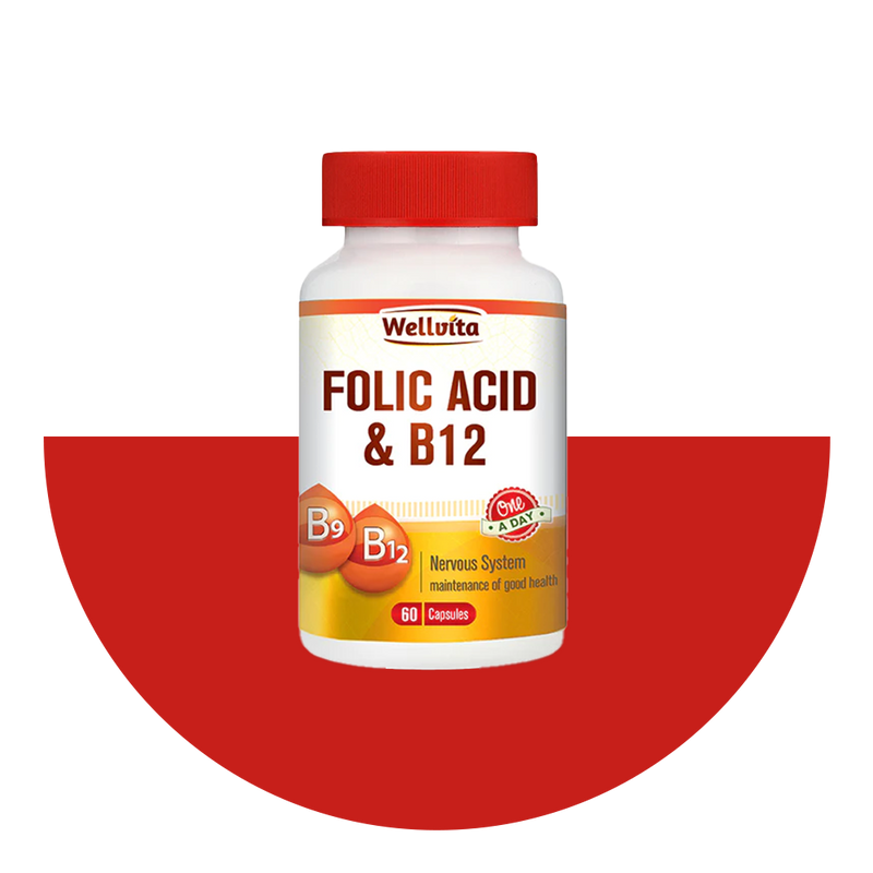 Folic Acid & B12 - 60Caps